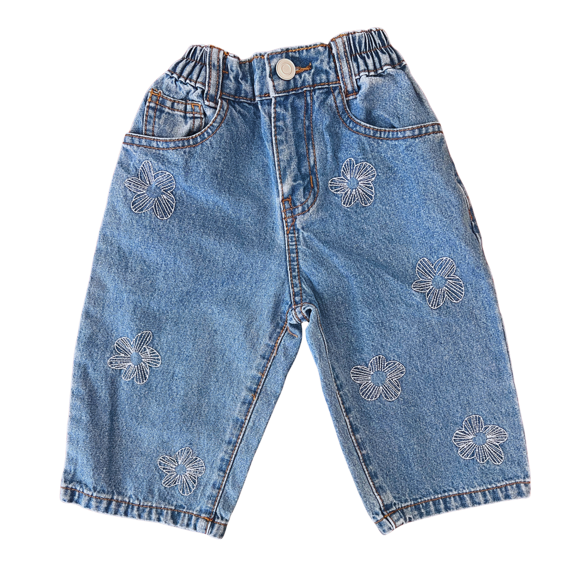 Belle & Sun Flower Denim Jeans - size 1