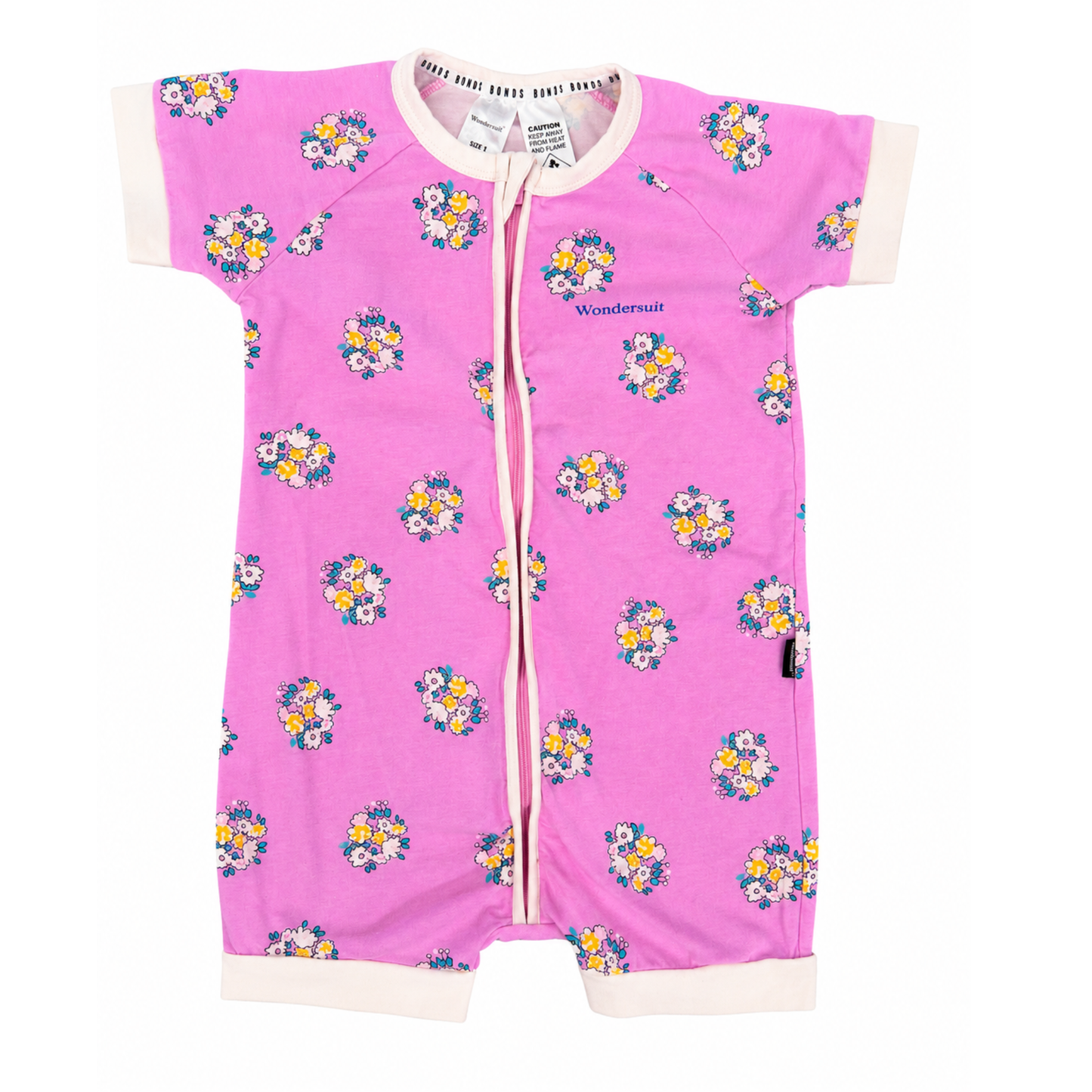 Bonds zip romper in blooming petals print - size 3 image 0