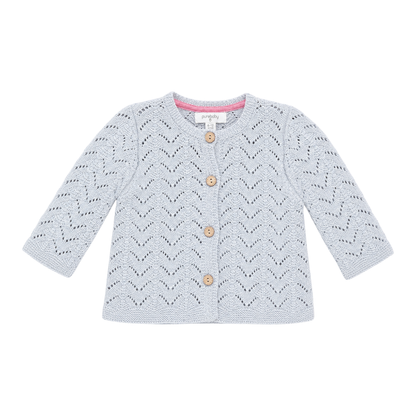 Purebaby knitted cardigan in grey - size 0 image 0