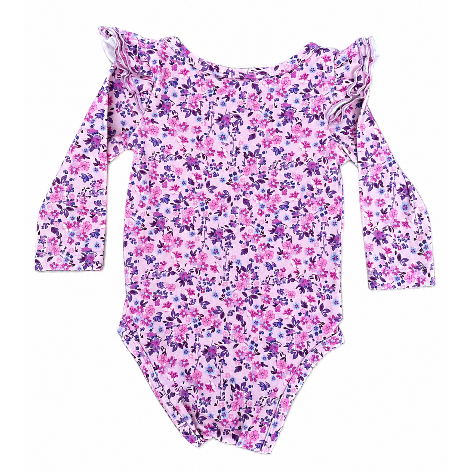 La Sienna Couture floral long sleeve flutter - size 0 image 1