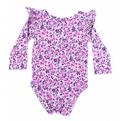 La Sienna Couture floral long sleeve flutter - size 0 image 1