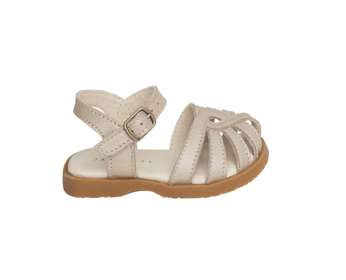 Jamie Kay matte gold leather sandal - size EU 19 image 2