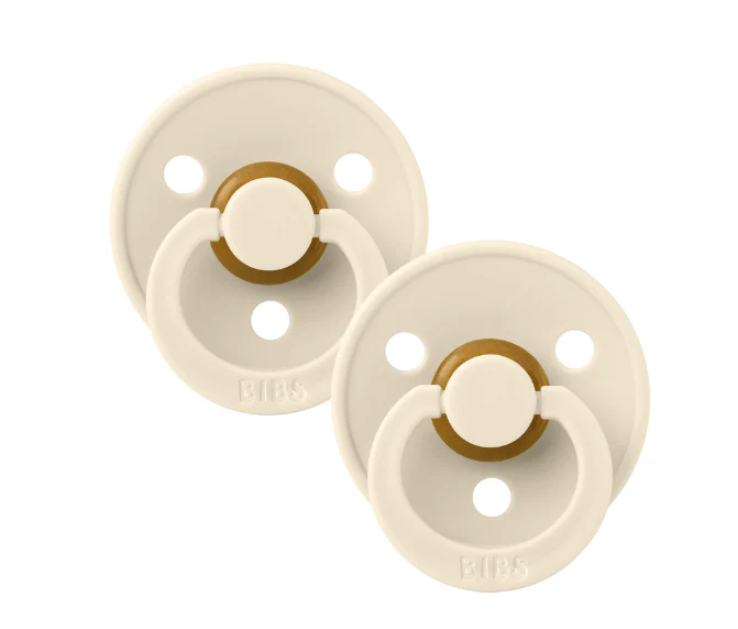 BIBS round dummy 2pk - Ivory image 1