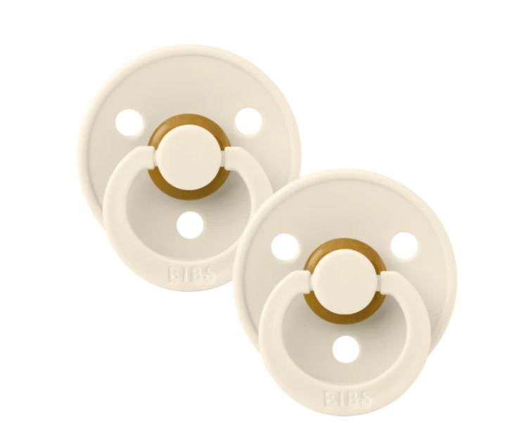 BIBS round dummy 2pk - Ivory image 1