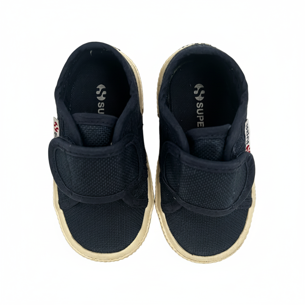 Superga navy bstrap shoes - size EU 20 image 2
