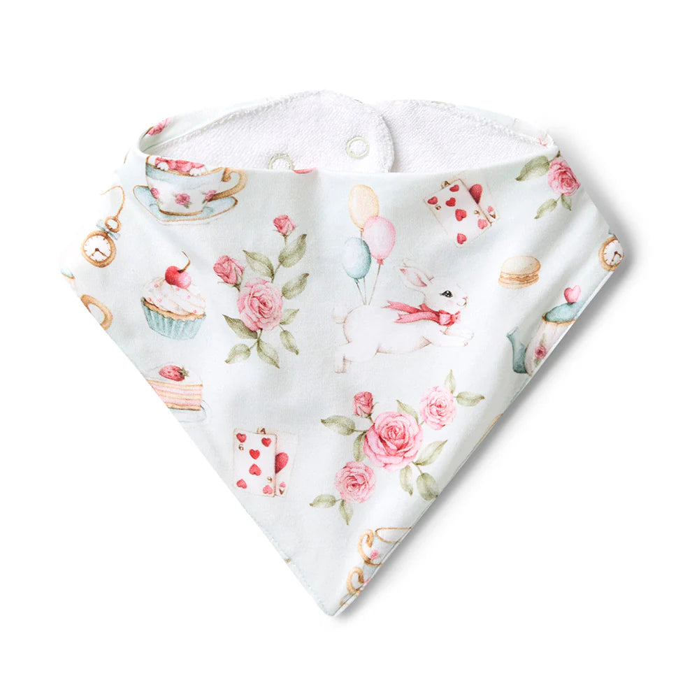 Snuggle Hunny white rabbit dribble bib image 0