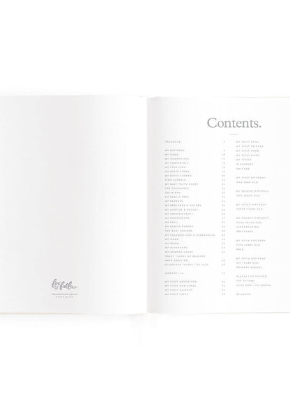 Fox and Fallow baby milestones book years 0-6 - oatmeal image 3