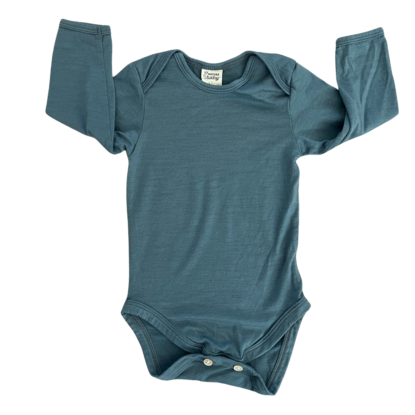Nature Baby Merino long sleeve bodysuit - size 0