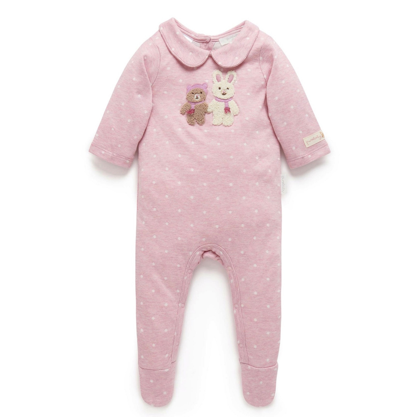 Purebaby mini spot growsuit - size 00 image 0
