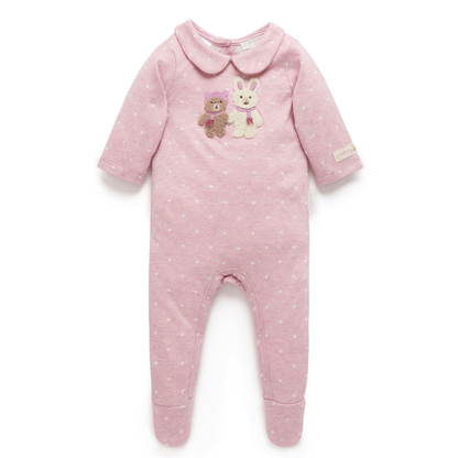 Purebaby mini spot growsuit - size 00 image 0