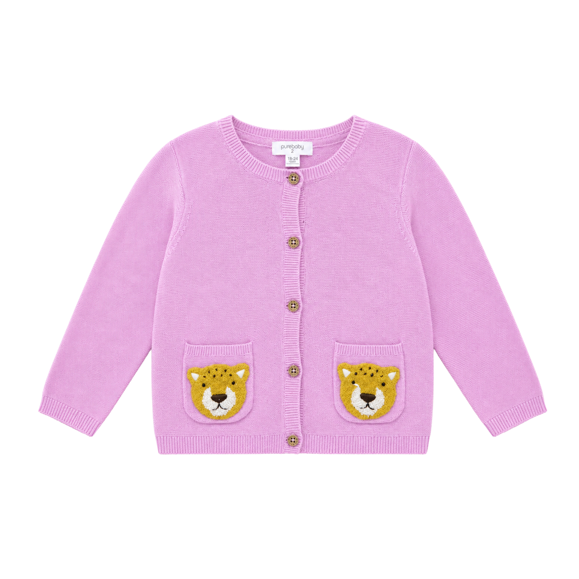 Purebaby jaguar cardigan - size 2 image 0