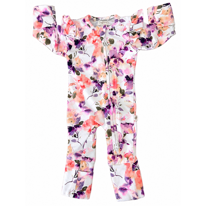 Snuggle Hunny Blushing Beauty Snugglesuit with Frill - size 0000