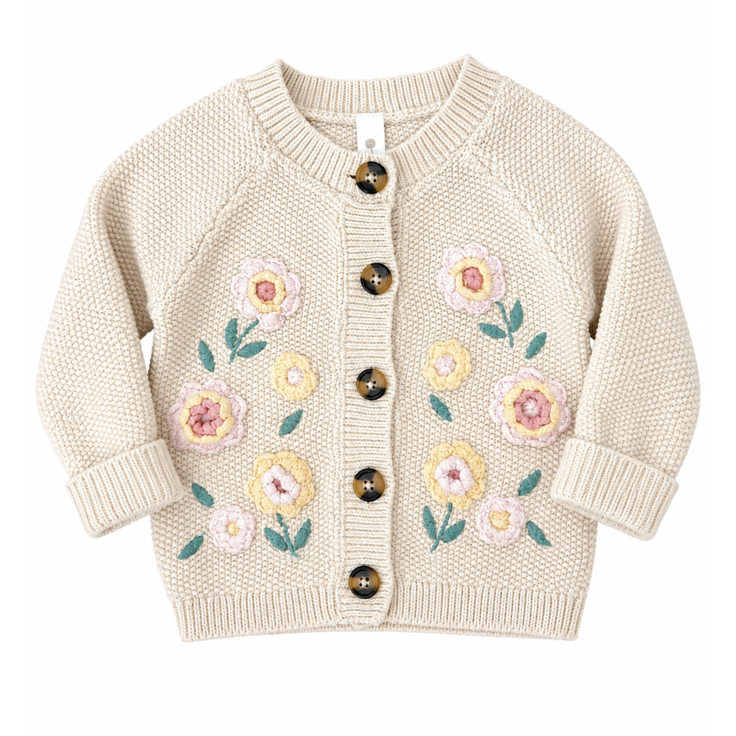 Dymples Crotchet flower knitted cardigan - size 0