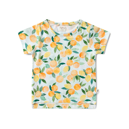 Snuggle Hunny citrus squeeze organic t-shirt  - size 3 image 0