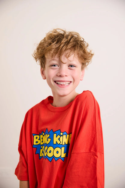 Bbobbie being kind is cool tee in classic red image 4