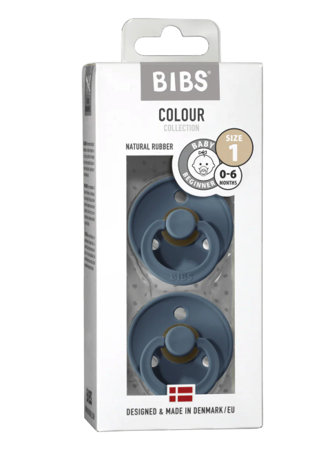 BIBS round dummy 2pk - Petrol Blue image 3