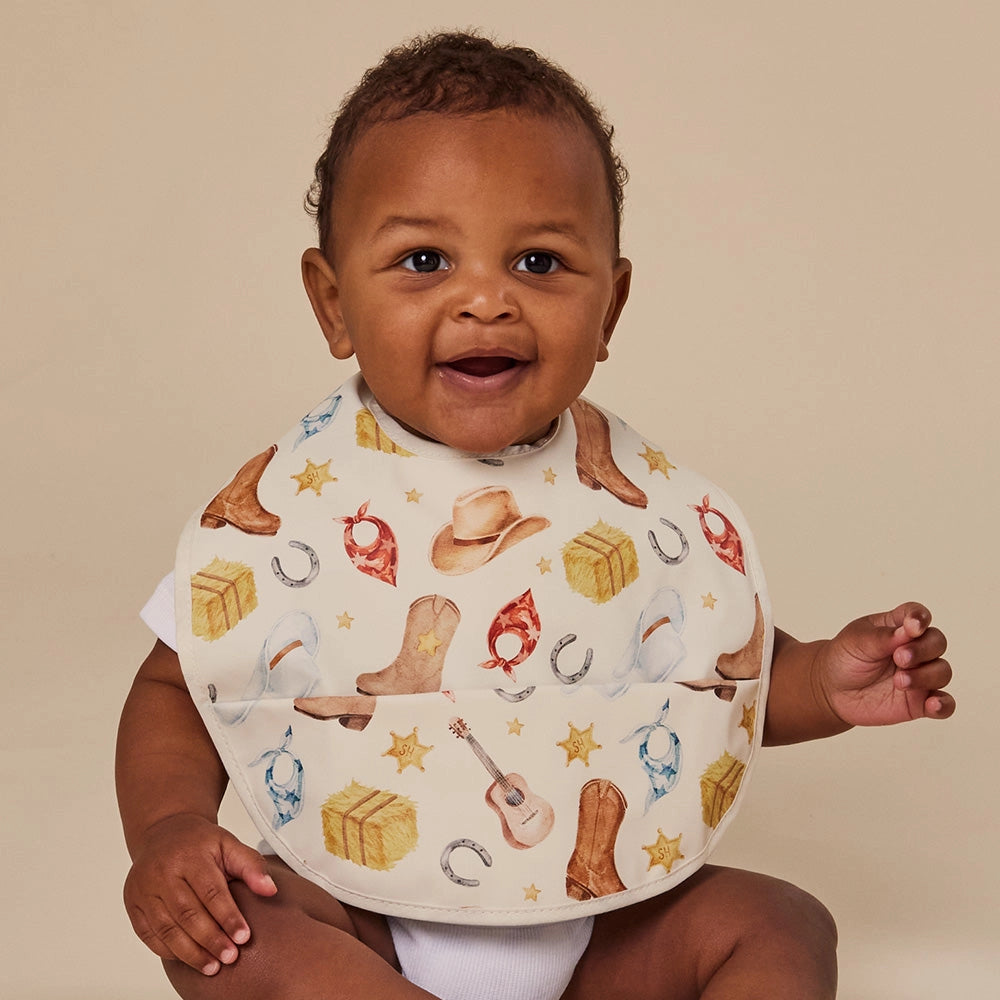 Snuggle Hunny Cowboys snuggle bib