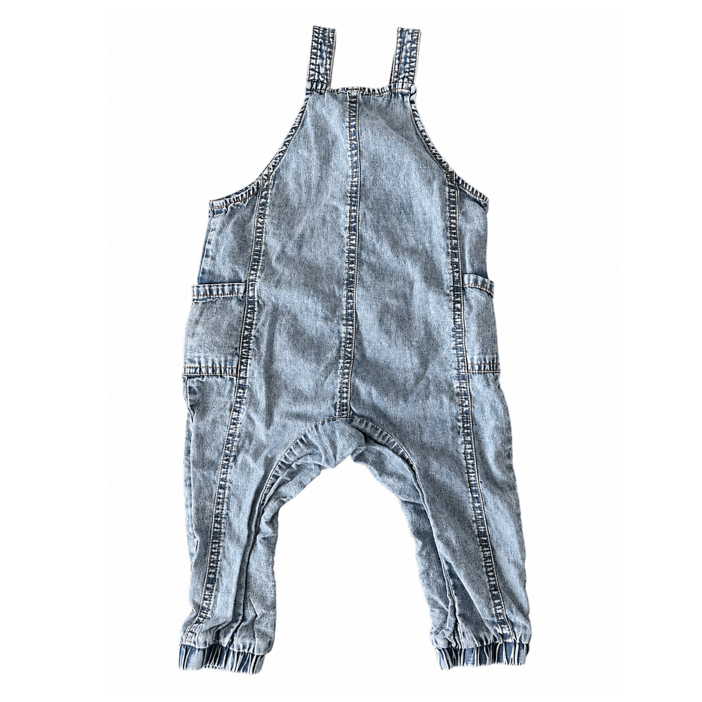Cotton On Washed blue dungaree - size 1