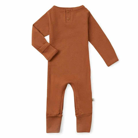 Snuggle Hunny biscuit organic growsuit - size 1 image 0