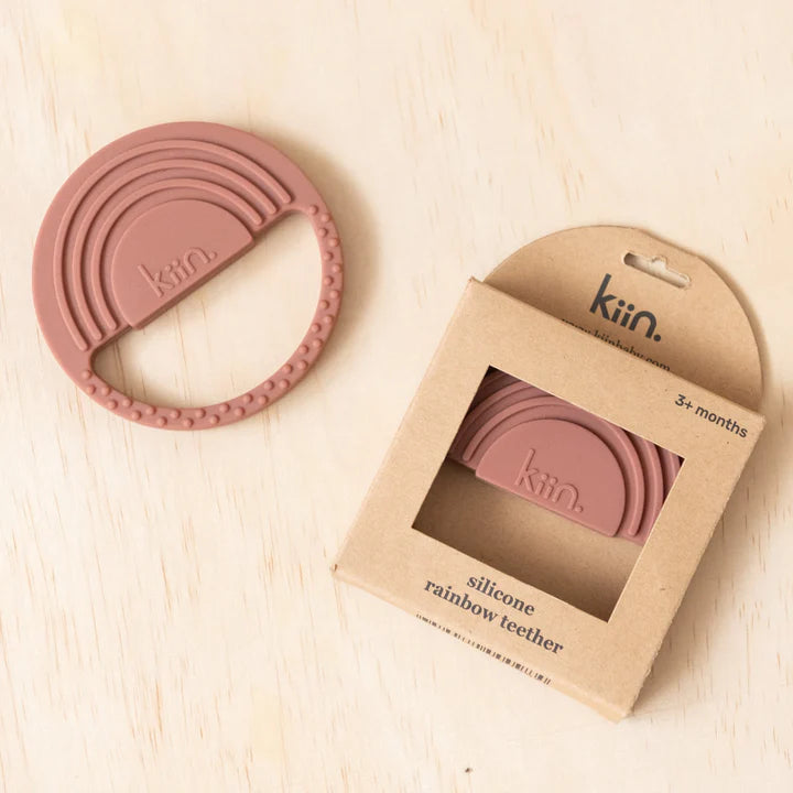 Kiin Silicone Rainbow Teether - Rosewood image 0