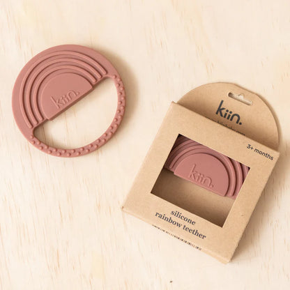 Kiin Silicone Rainbow Teether - Rosewood image 0