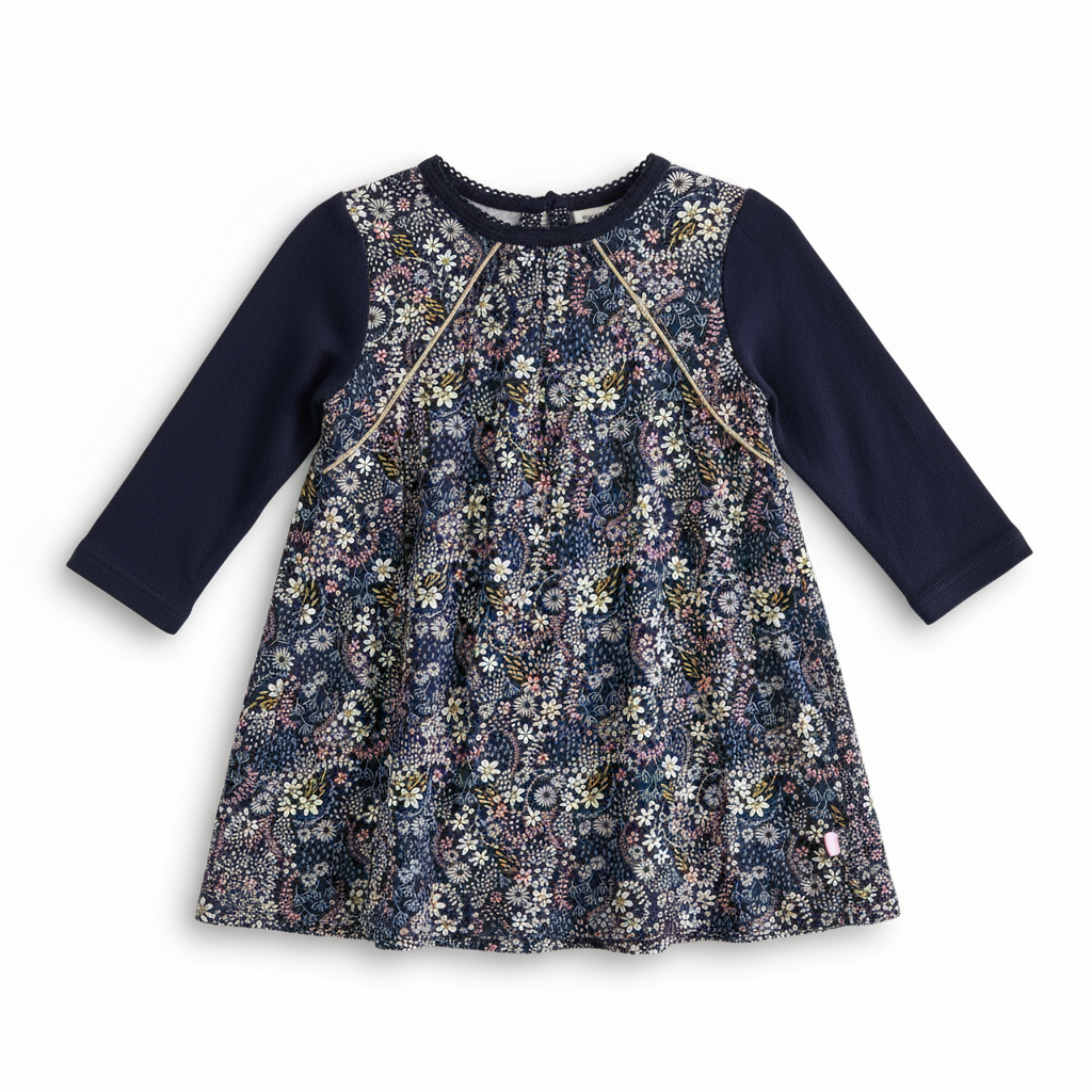 Bebe by Minihaha floral long sleeve dress - size 1 image 0