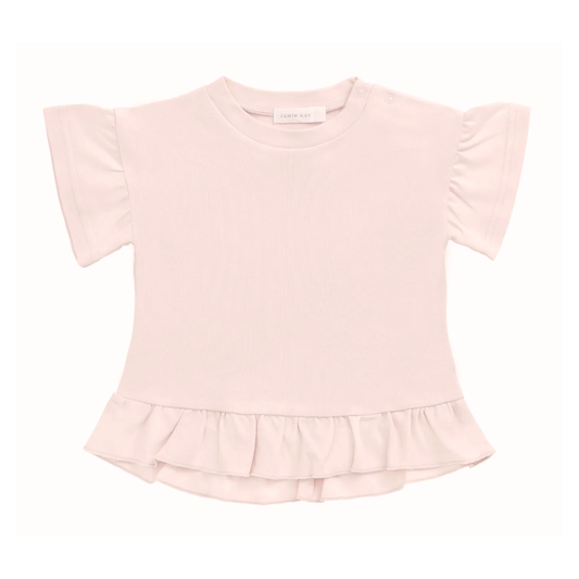 Jamie Kay courtney ruffle top in dainty pink - size 0 image 0
