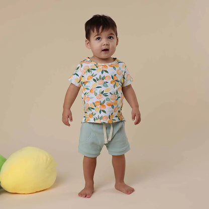 Snuggle Hunny citrus squeeze organic t-shirt  - size 3 image 2