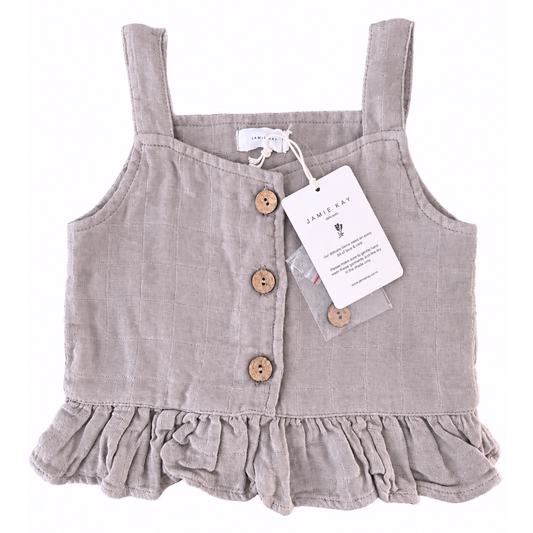 Jamie Kay Muslin Indie Top in Mauve  - size 1