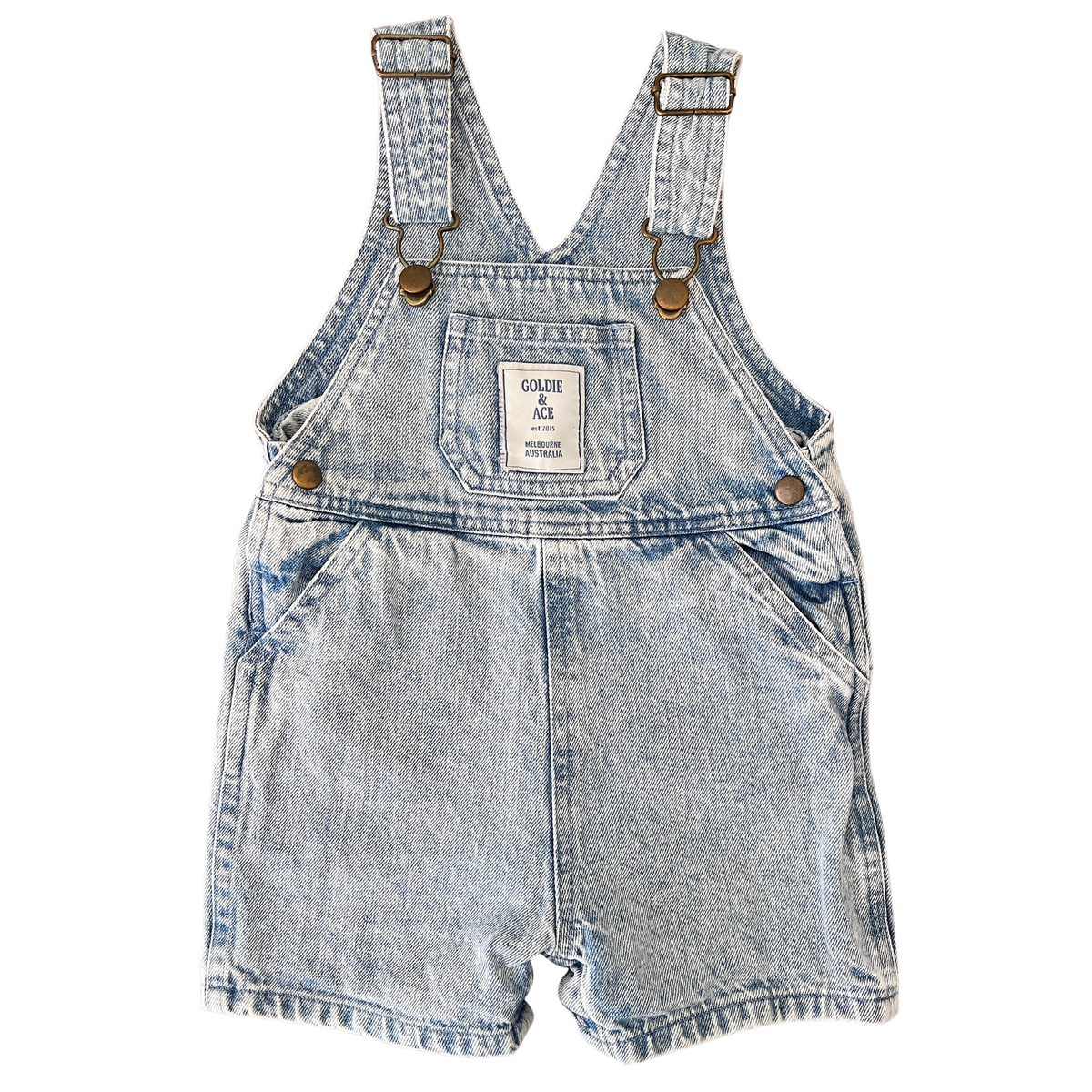 Burton vintage washed denim overalls - size 0