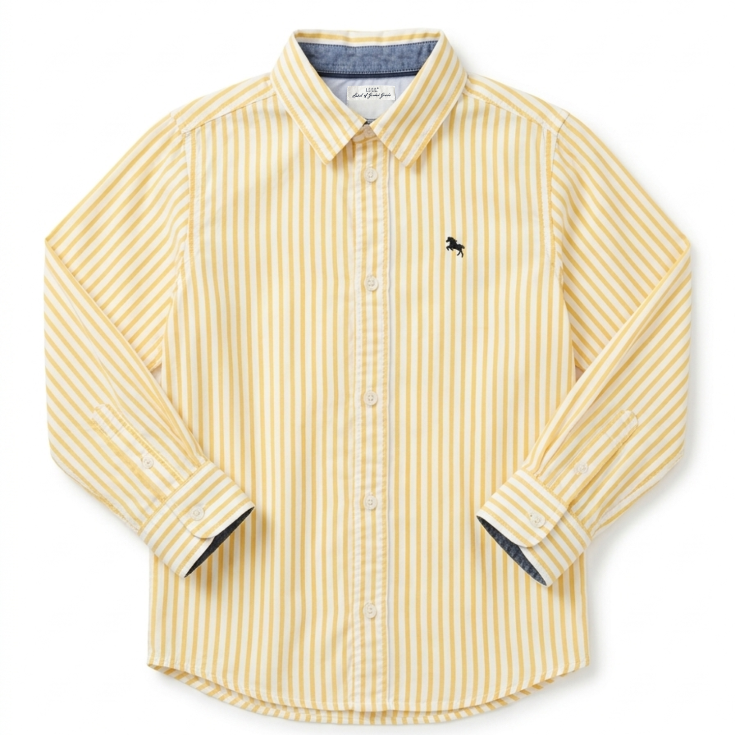 H+M Label of Graded Goods striped button-down shirt - size 5 image 0