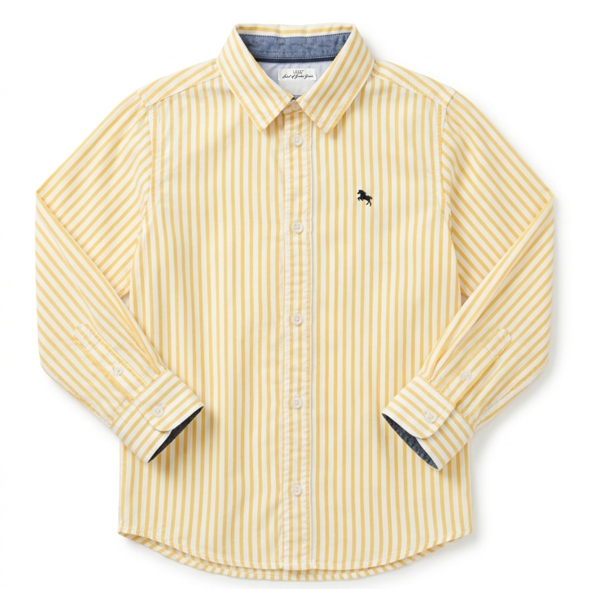 H+M Label of Graded Goods striped button-down shirt - size 5 image 0