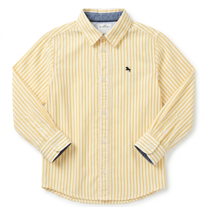 H+M Label of Graded Goods striped button-down shirt - size 5 image 0