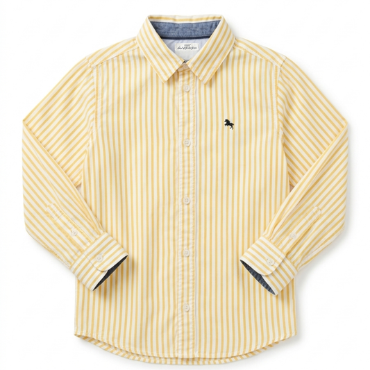 H+M Label of Graded Goods striped button-down shirt - size 5 image 0