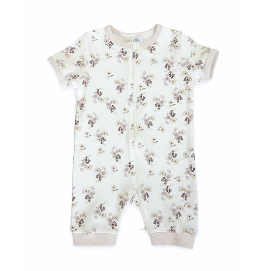 Bencer and Hazelnut posy summer zipsuit - size 1 image 0