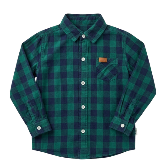 Love Henry green check dress shirt - size 5 image 0