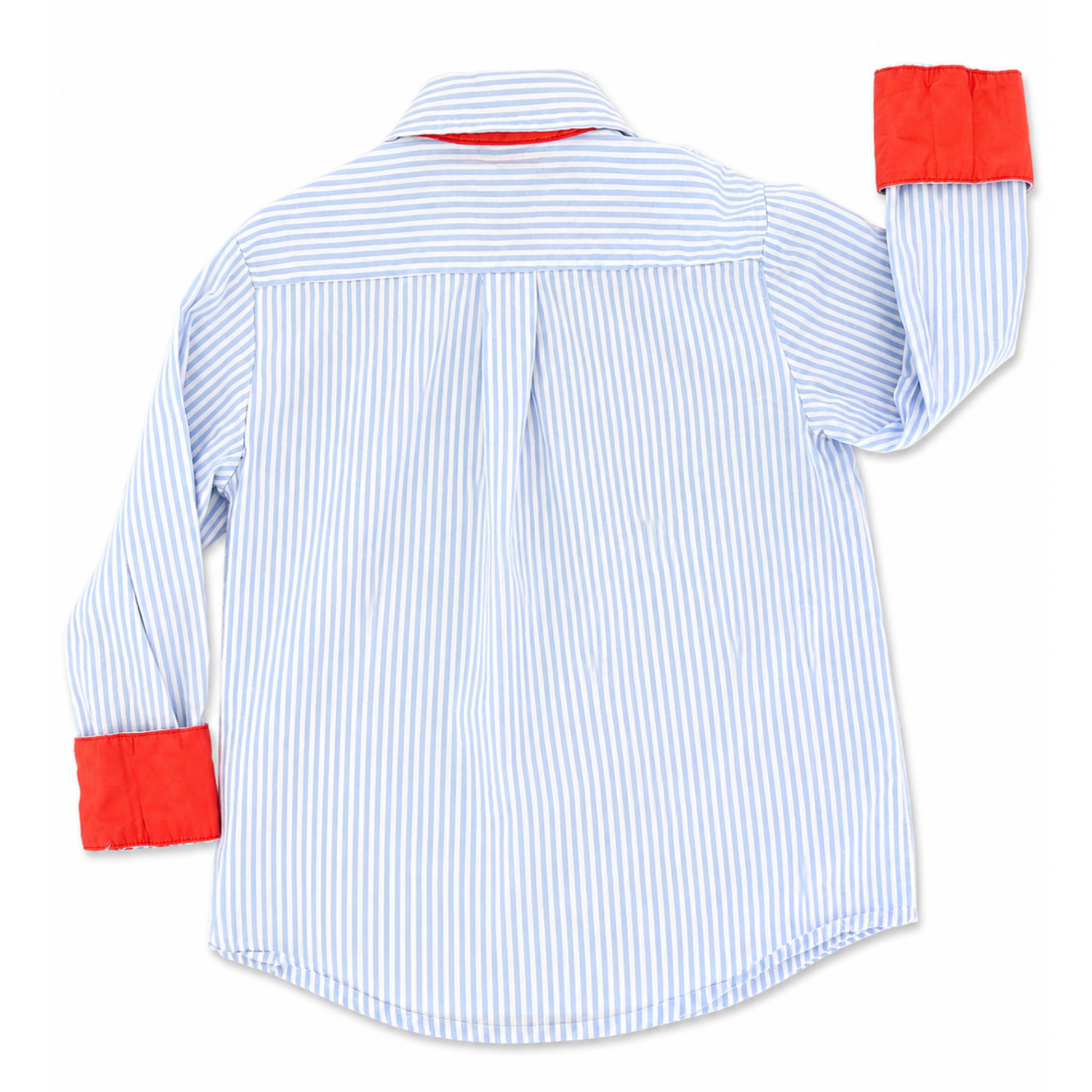 Little Wardrobe Co striped button-up shirt - size 6 image 1