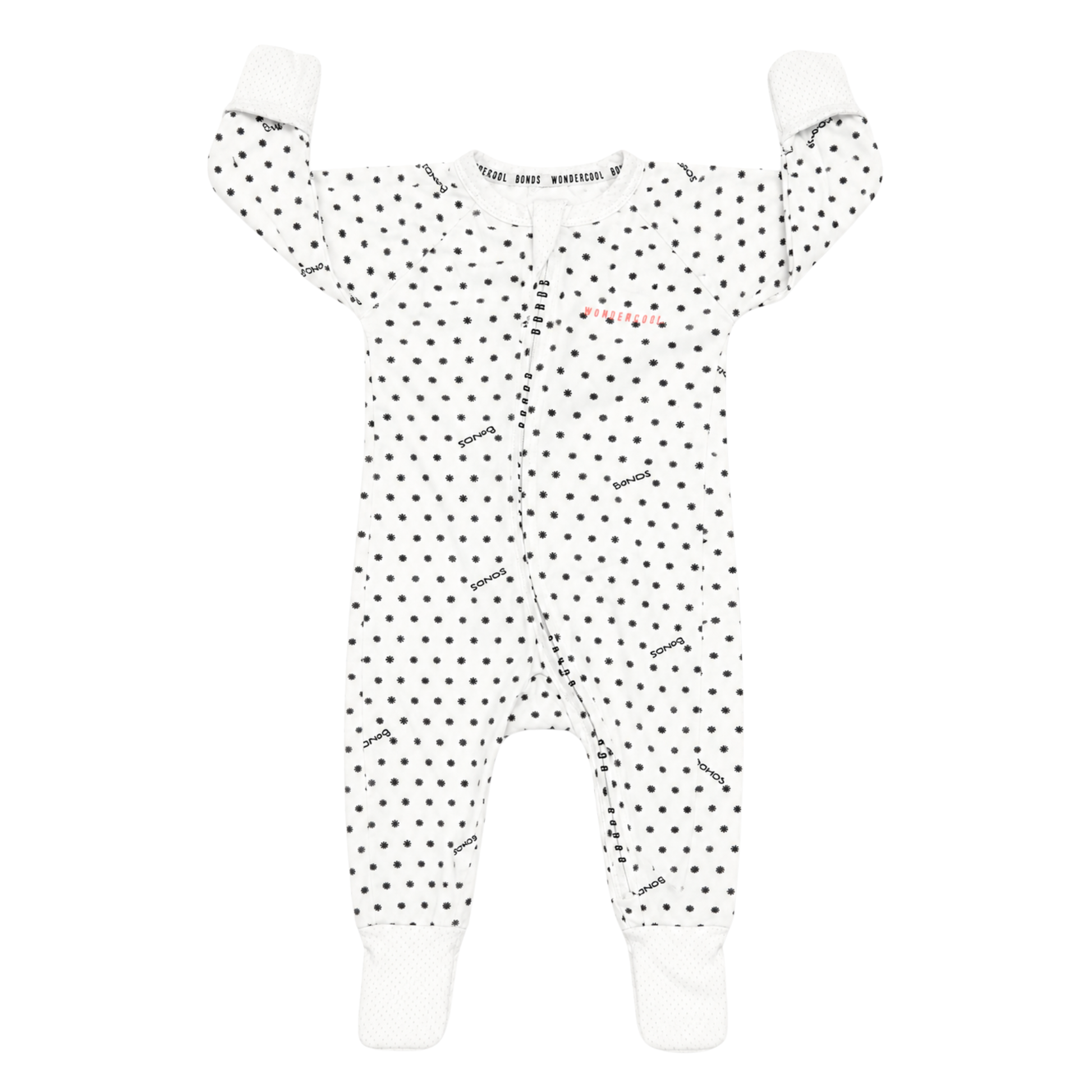 Bonds wondercool zip wondersuit in white - size 00 image 0