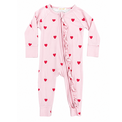 Little and Fern zip frill romper - size 0 image 0