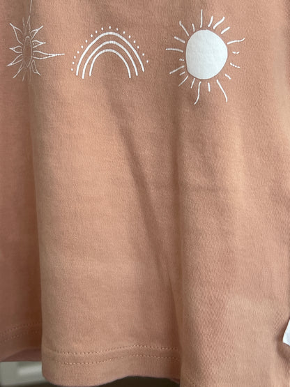 Aster & Oak Rainbow Sun Tee - size 1