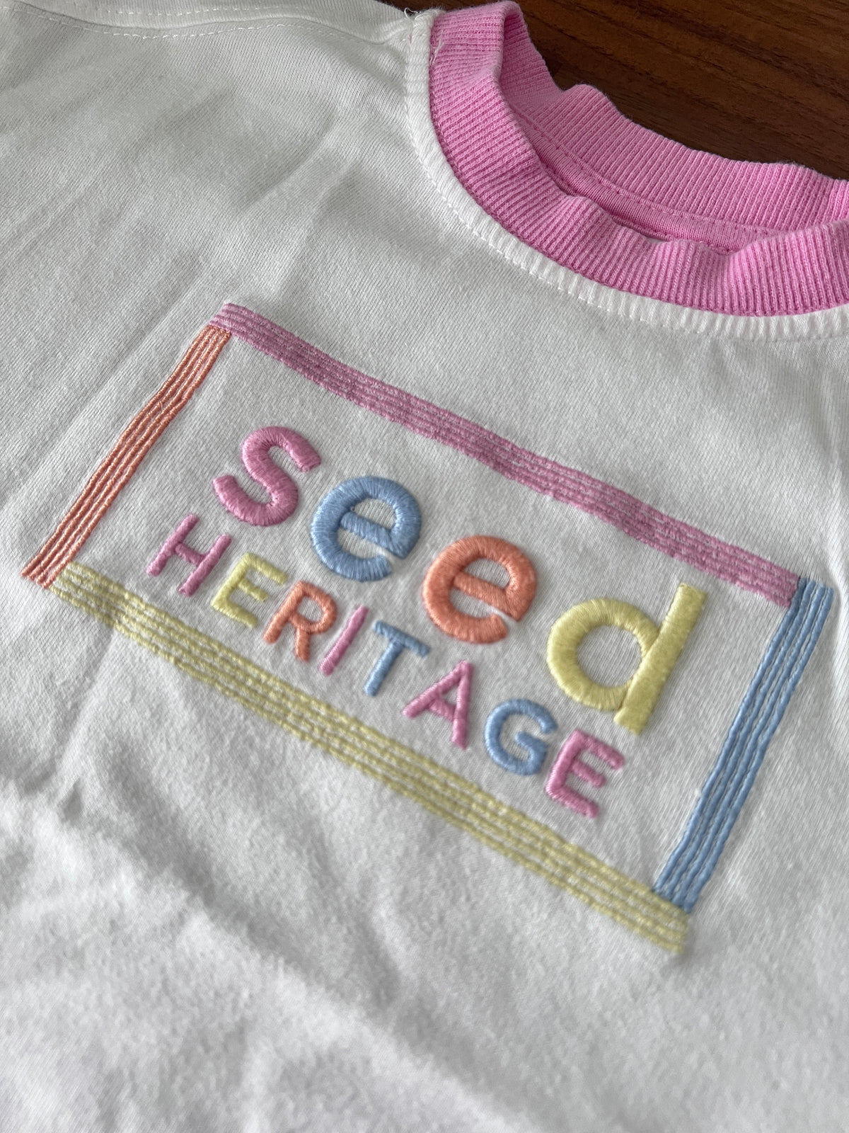 Seed Heritage Spliced Logo Tee - size 2