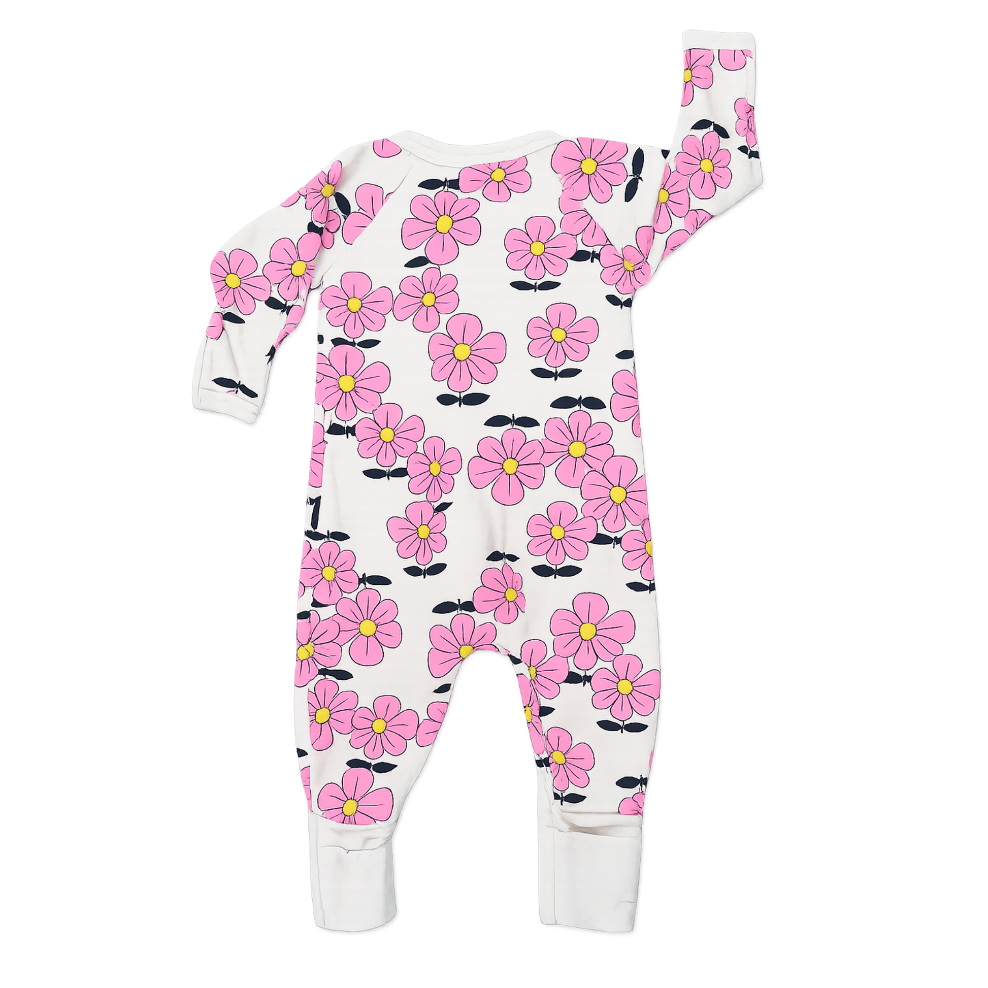 Bonds wondersuit in pink flower - size 000 image 1