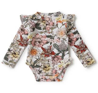 Snuggle Hunny Australiana long sleeve organic bodysuit - size 0 image 0