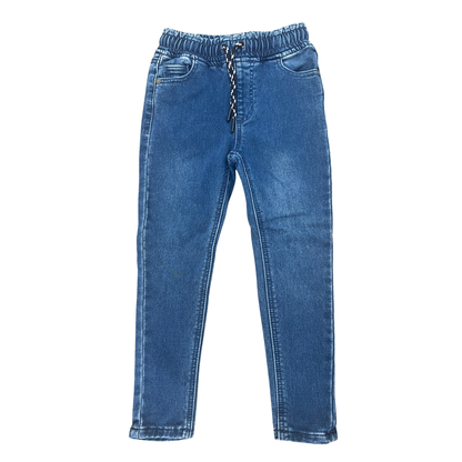 Milkshake pull on knit denim jean in dark blue - size 3 image 0