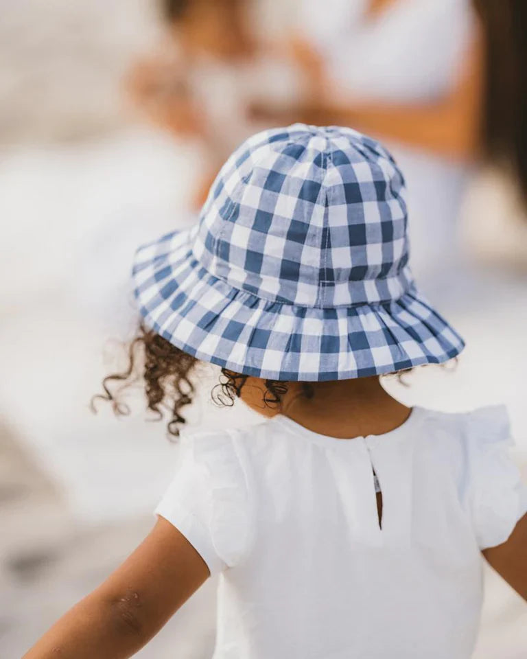 Bebe by Minihaha hallie check sun hat - size XXS image 1