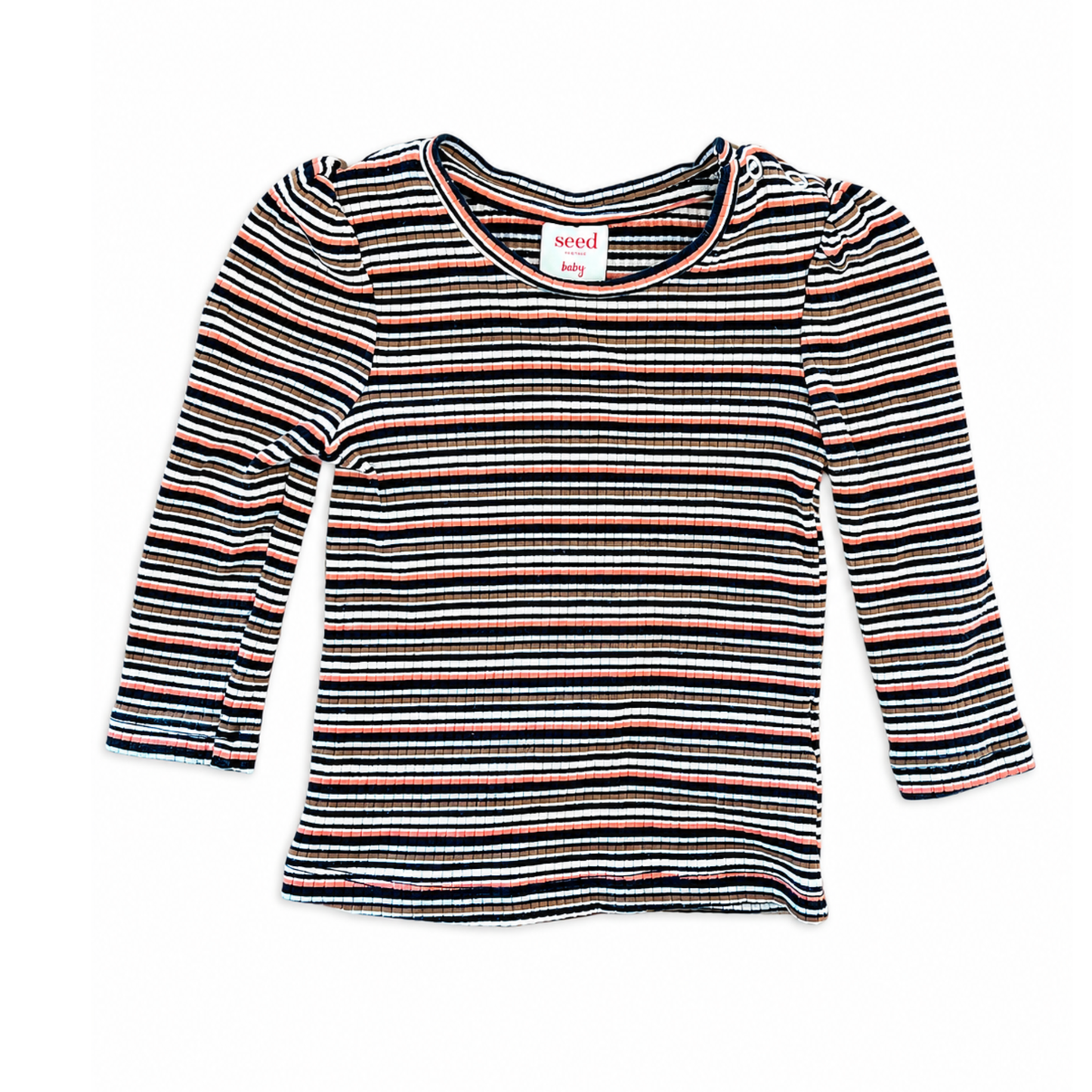 Seed Heritage stripe ribbed top - size 00 image 0