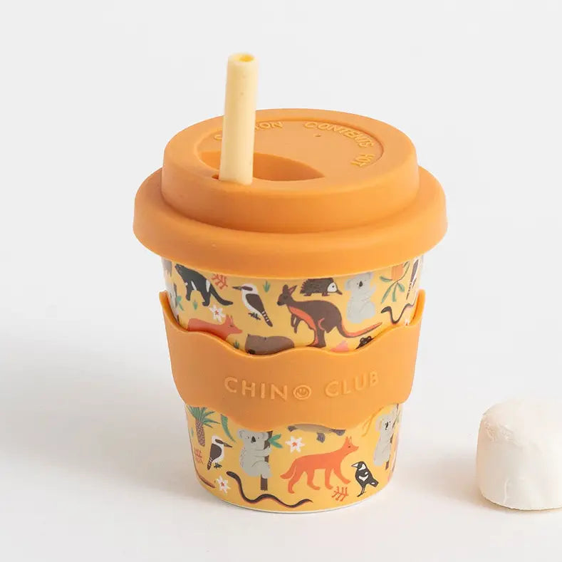 Chino Club - Aussie Animals Babychino Cup 4oz + straw image 0