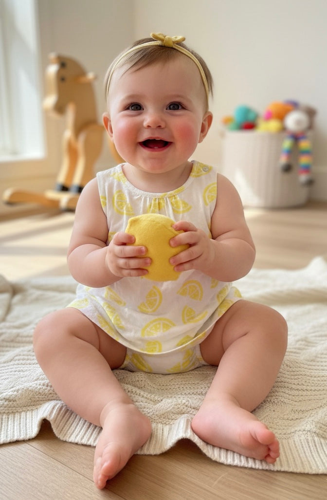 Seed Heritage lemon onesie - size 0 image 1