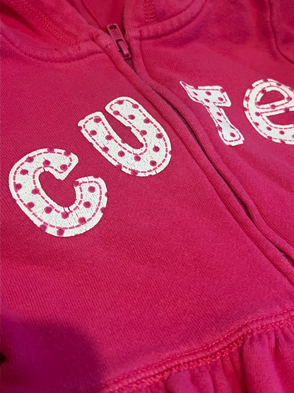Sprout cute pink hoodie - size 00 image 1