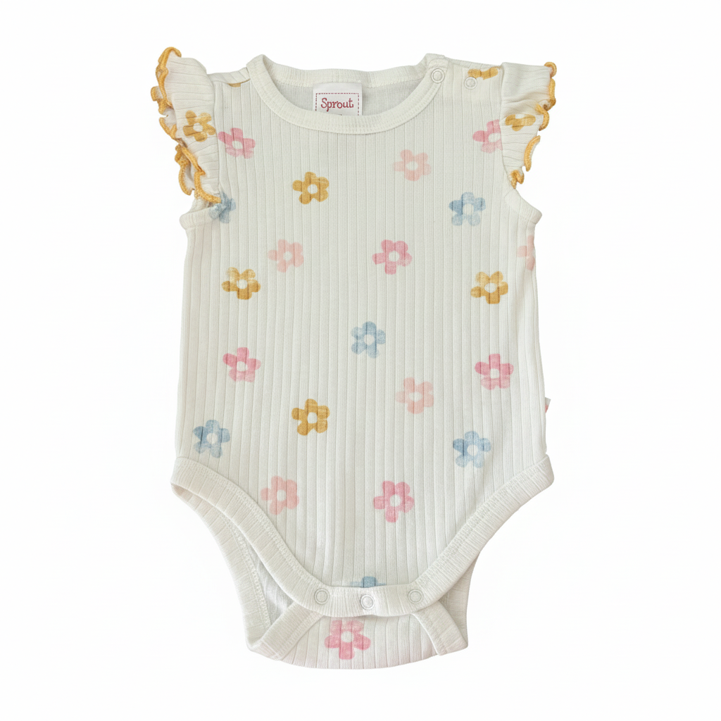Sprout ribbed bodysuit - size 000 image 0